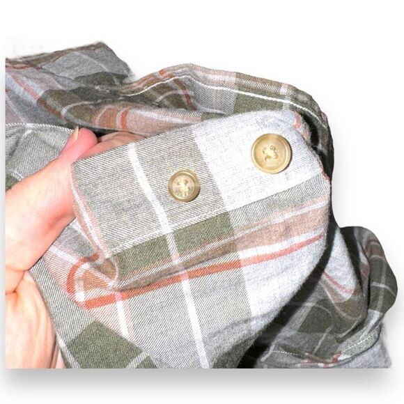 Plaid Brooks Brothers Regent Fit Flannel Button Down Shirt L - Picture 7 of 8